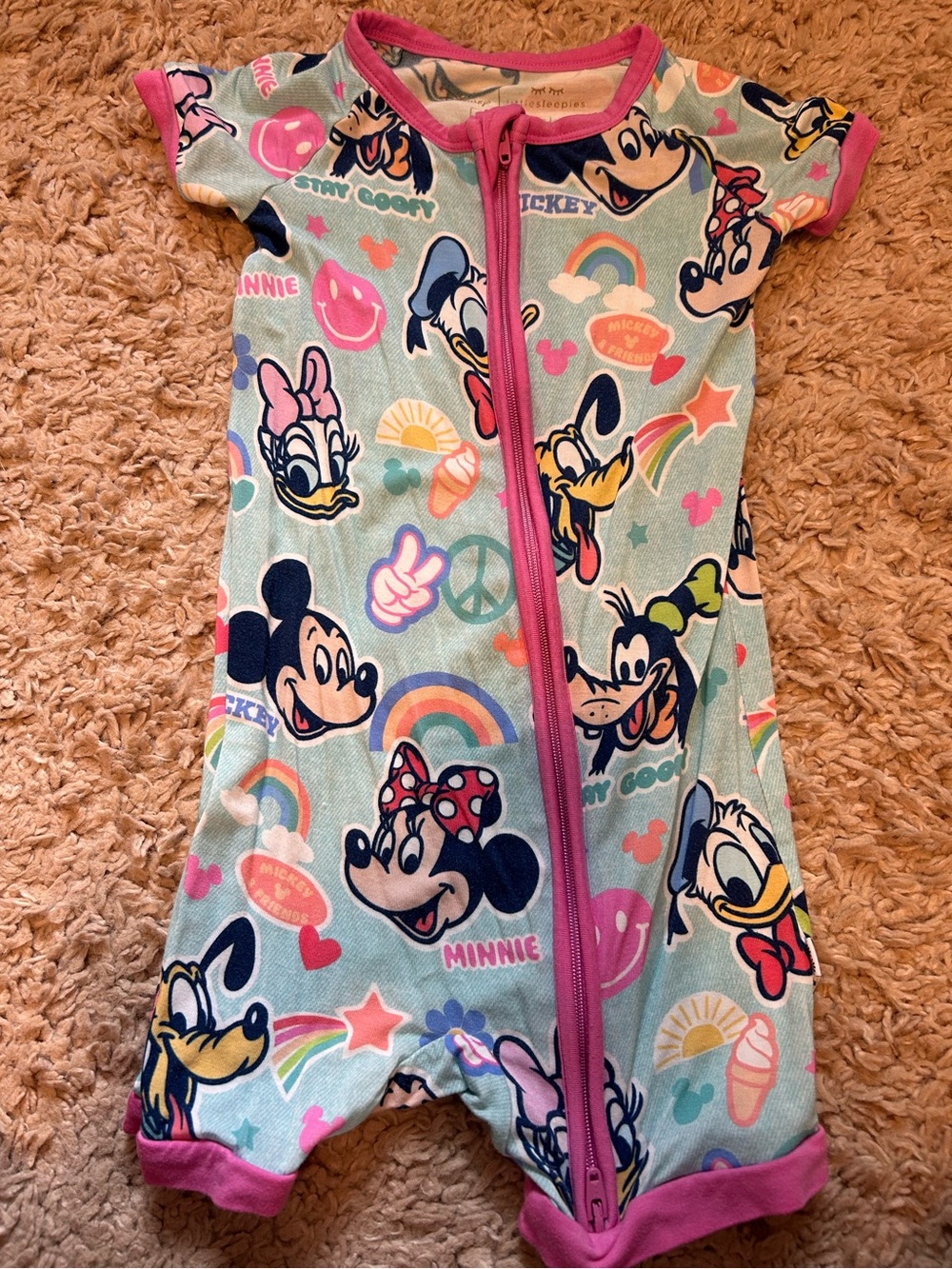 Little Sleepies Mickey Mouse shorty 18-24 months